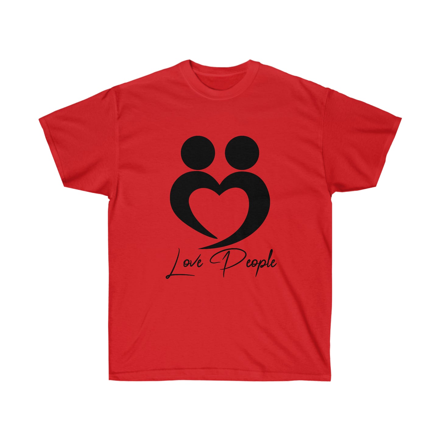 Love People T shirts with Black Logo