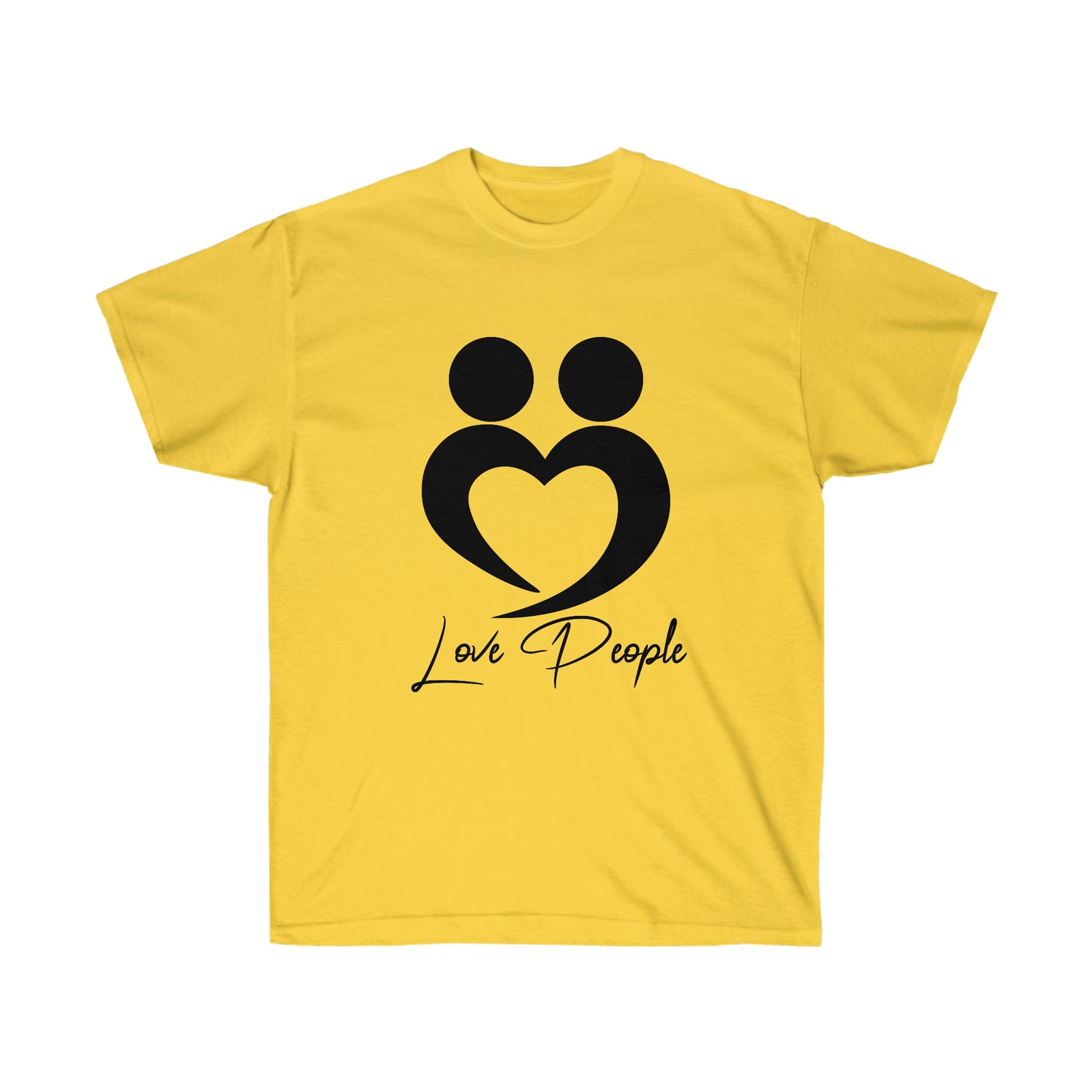 Love People T shirts with Black Logo
