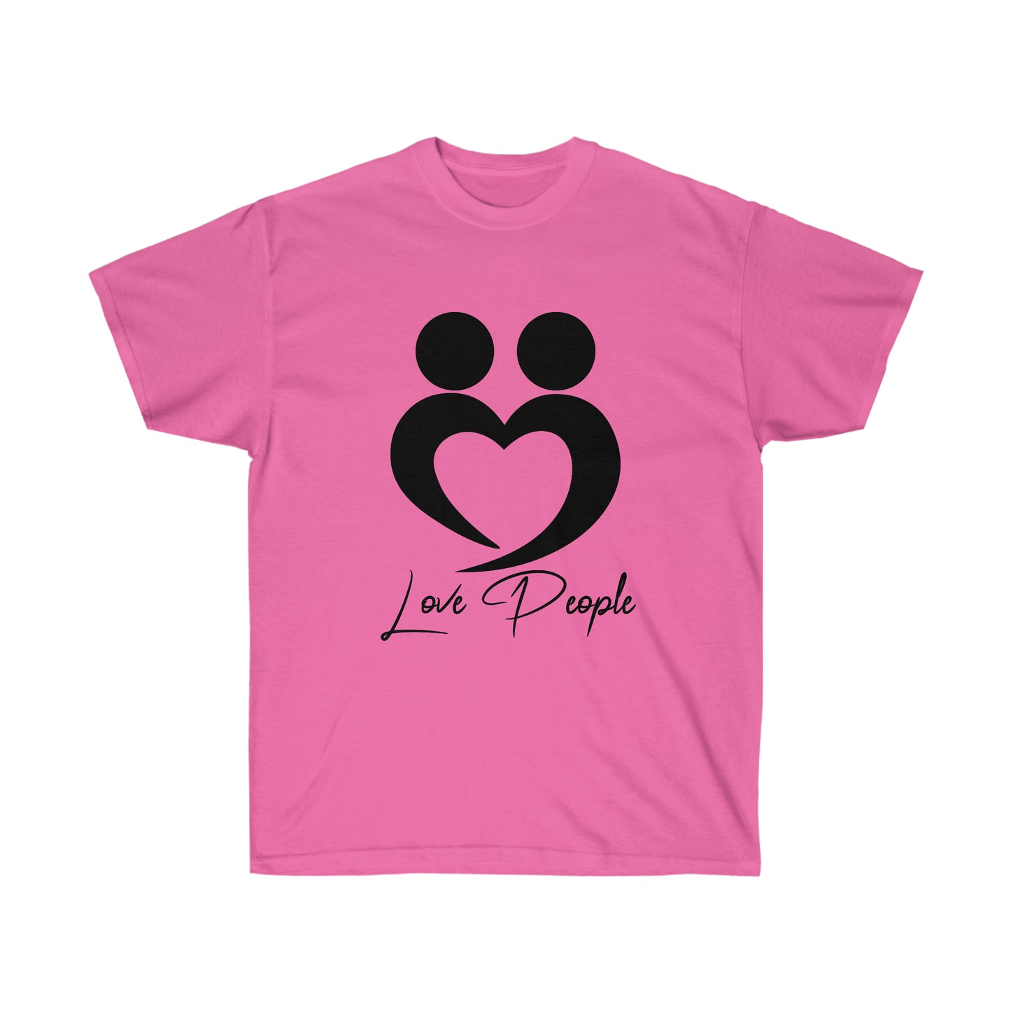 Love People T shirts with Black Logo