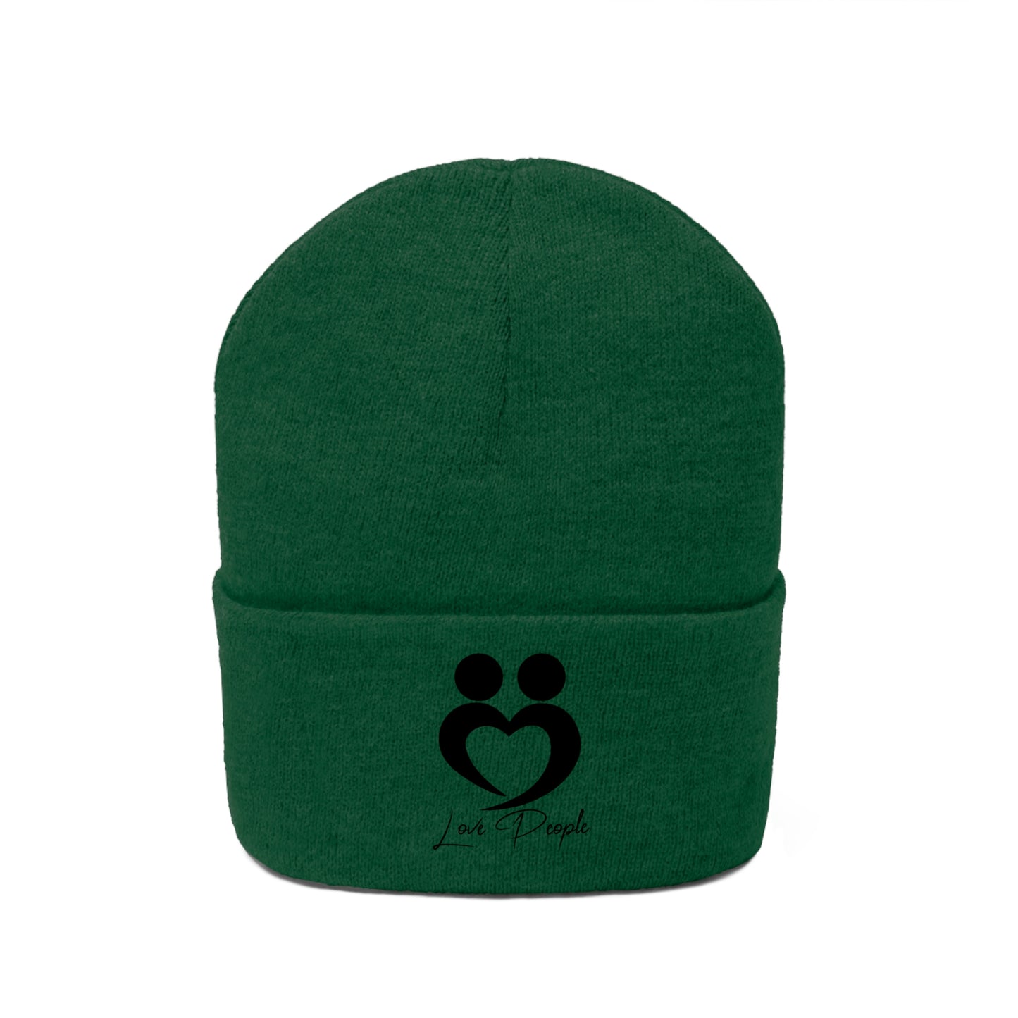 Love People Beanie with Black Logo