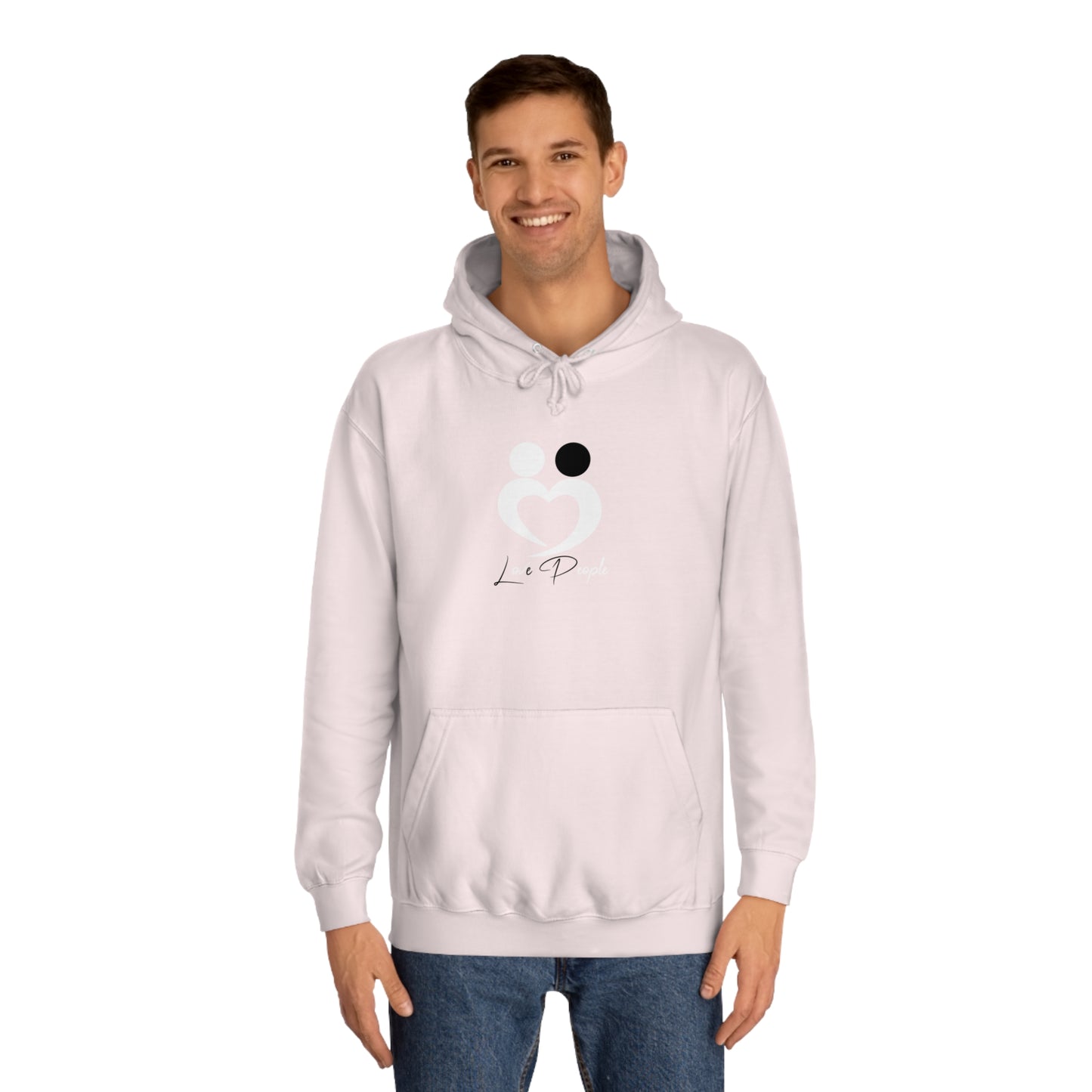 New Love People Unisex College Hoodie