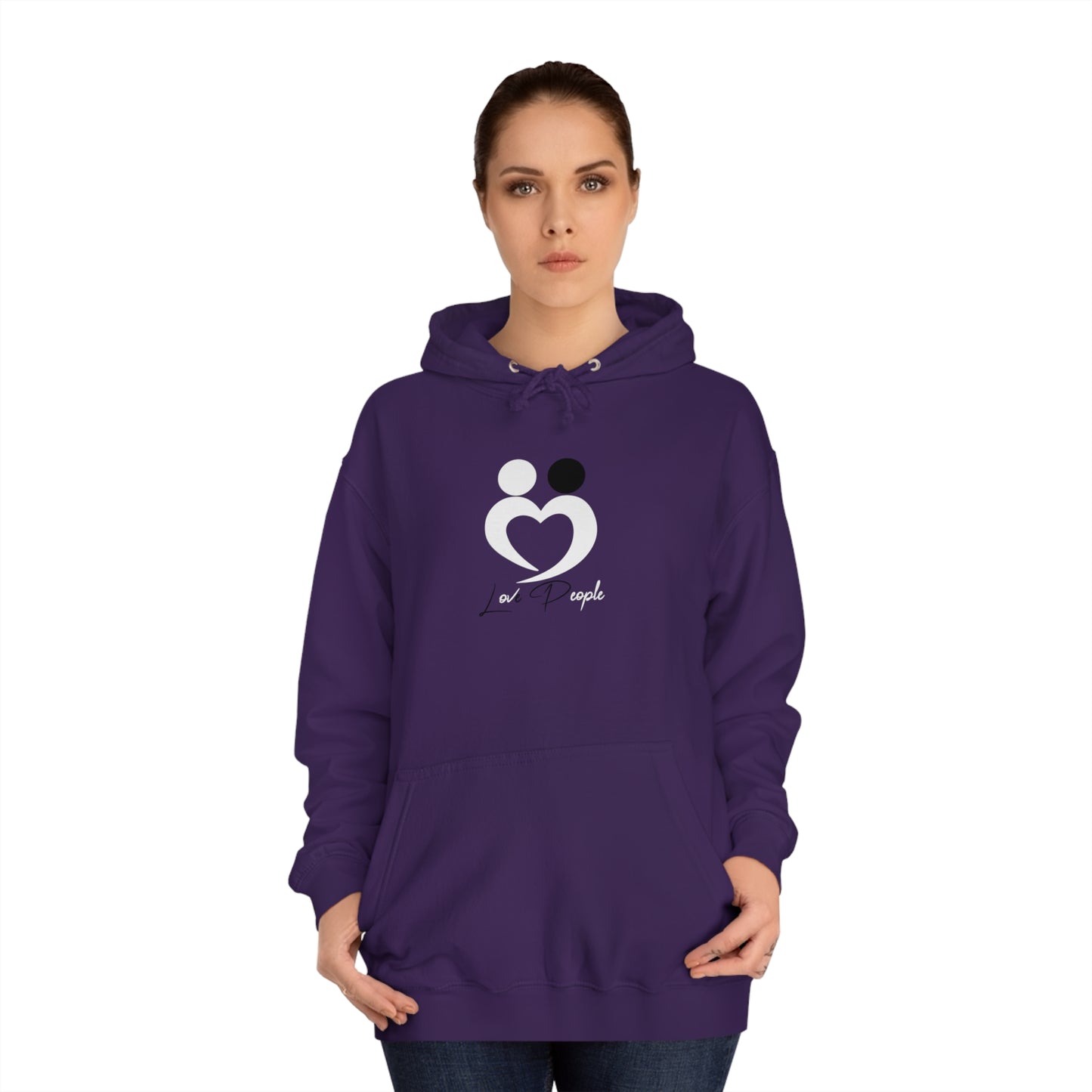 New Love People Unisex College Hoodie