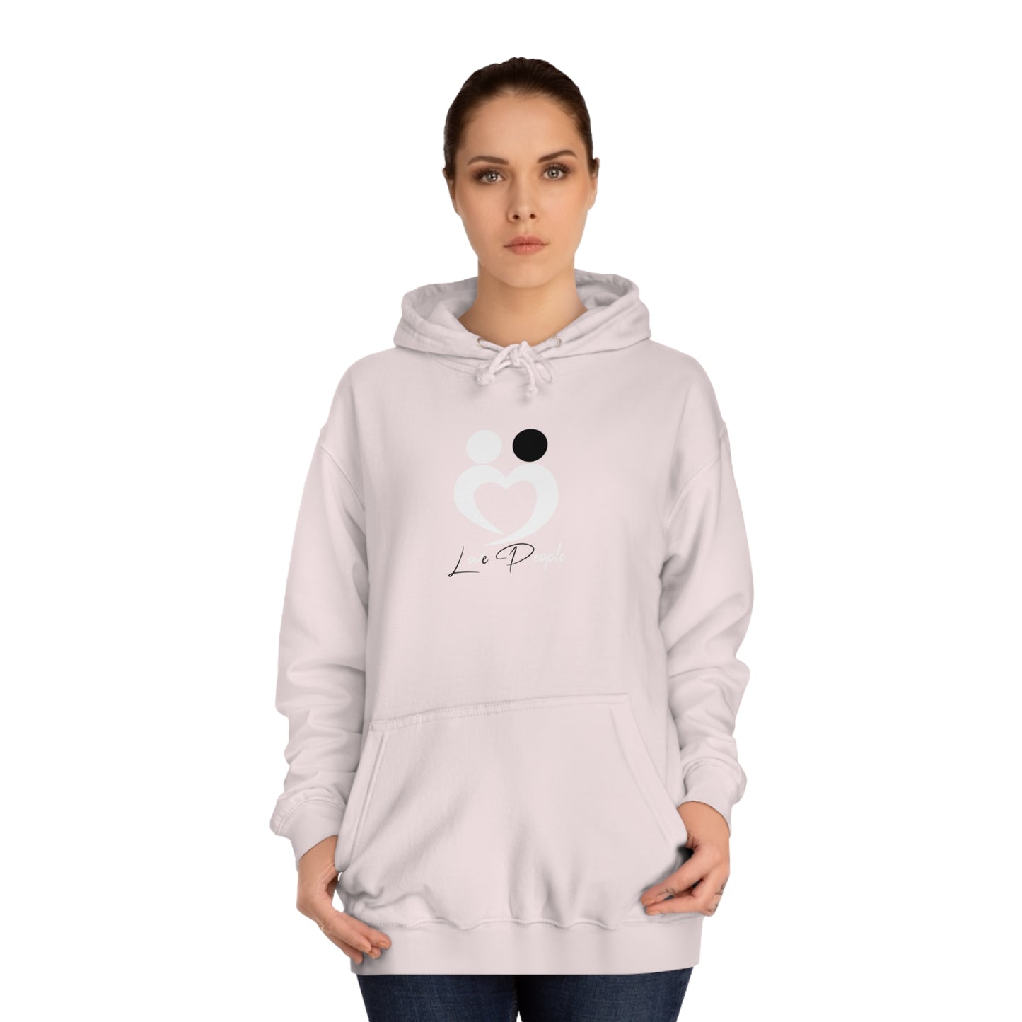 New Love People Unisex College Hoodie