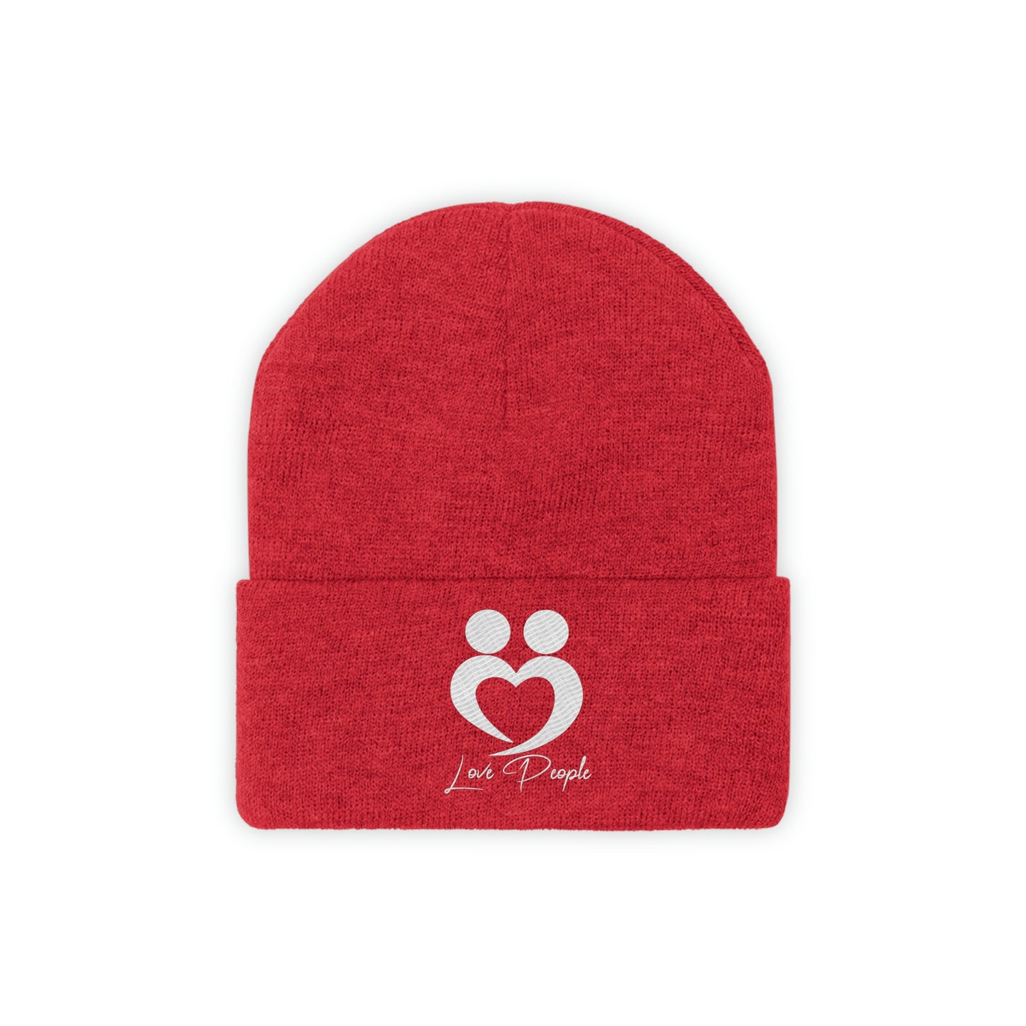 Love People Beanie with White Logo