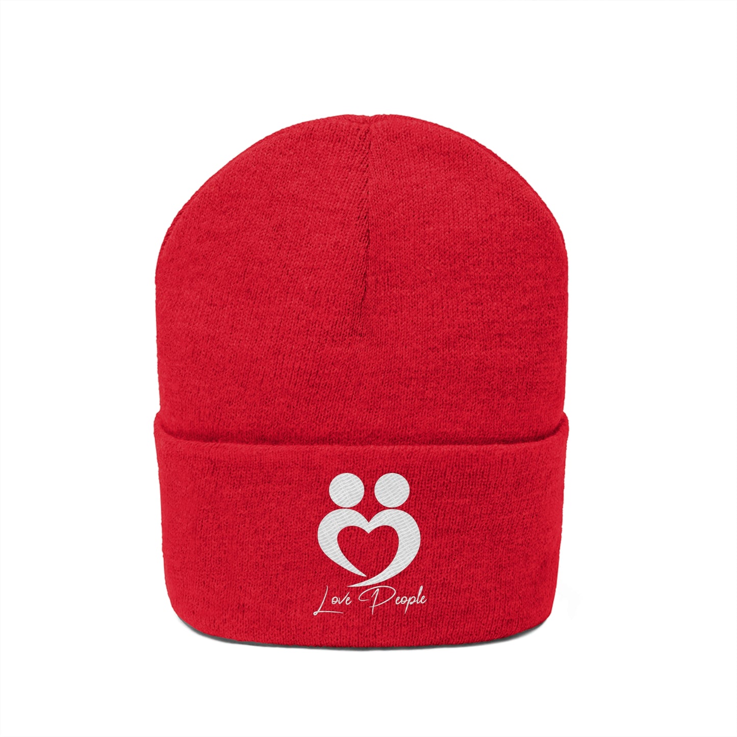 Love People Beanie with White Logo