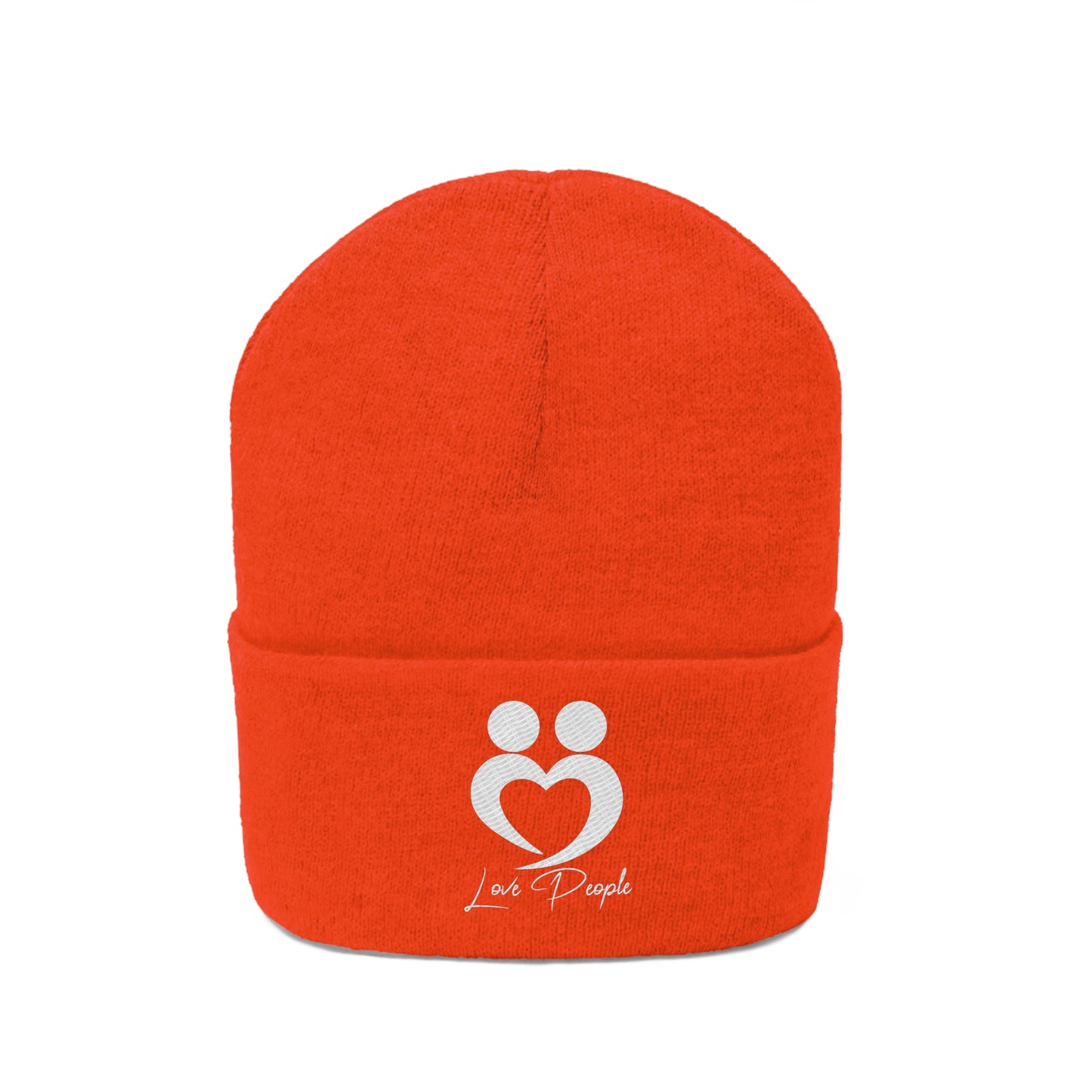 Love People Beanie with White Logo