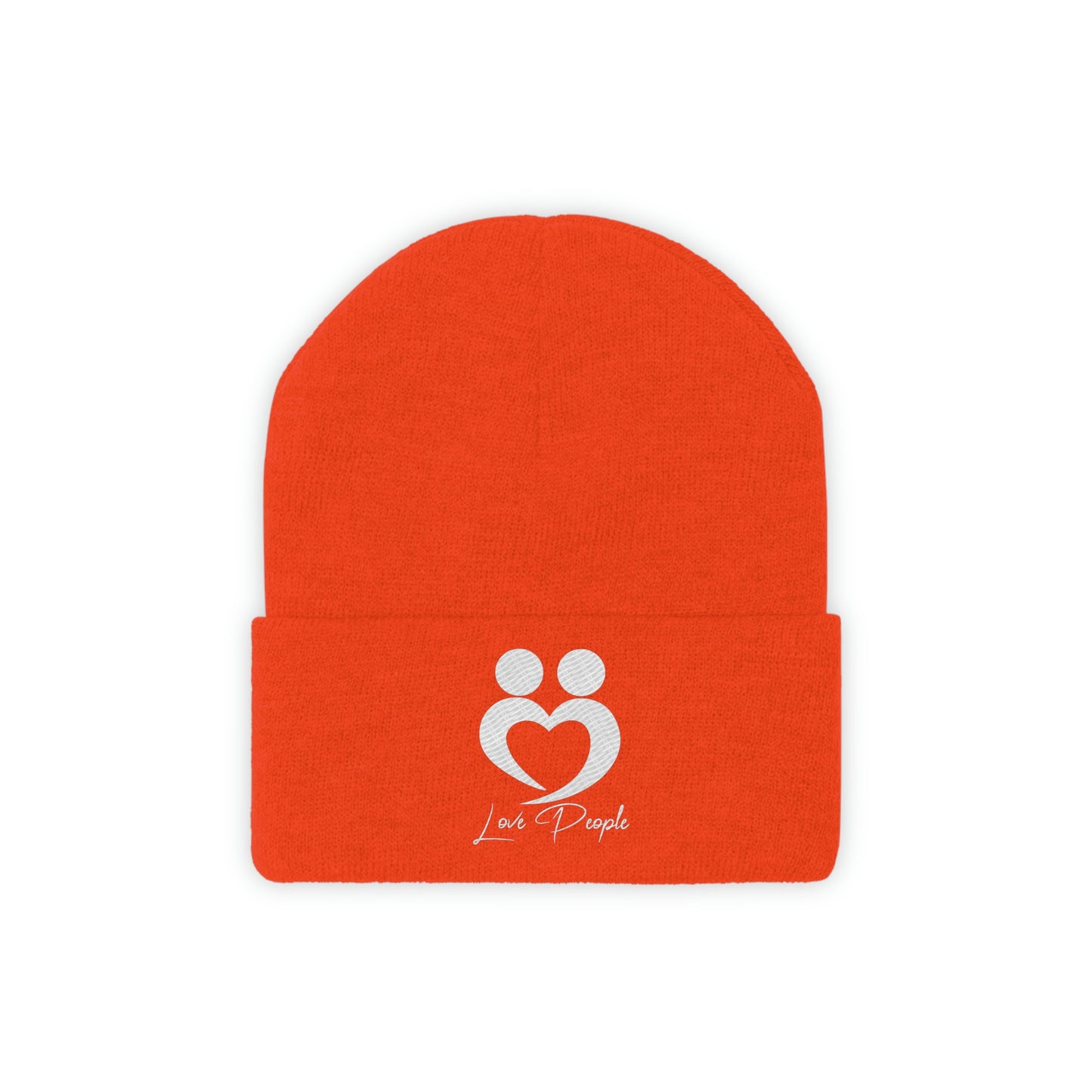 Love People Beanie with White Logo