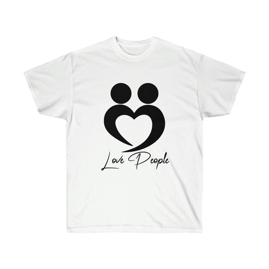 Love People T shirts with Black Logo
