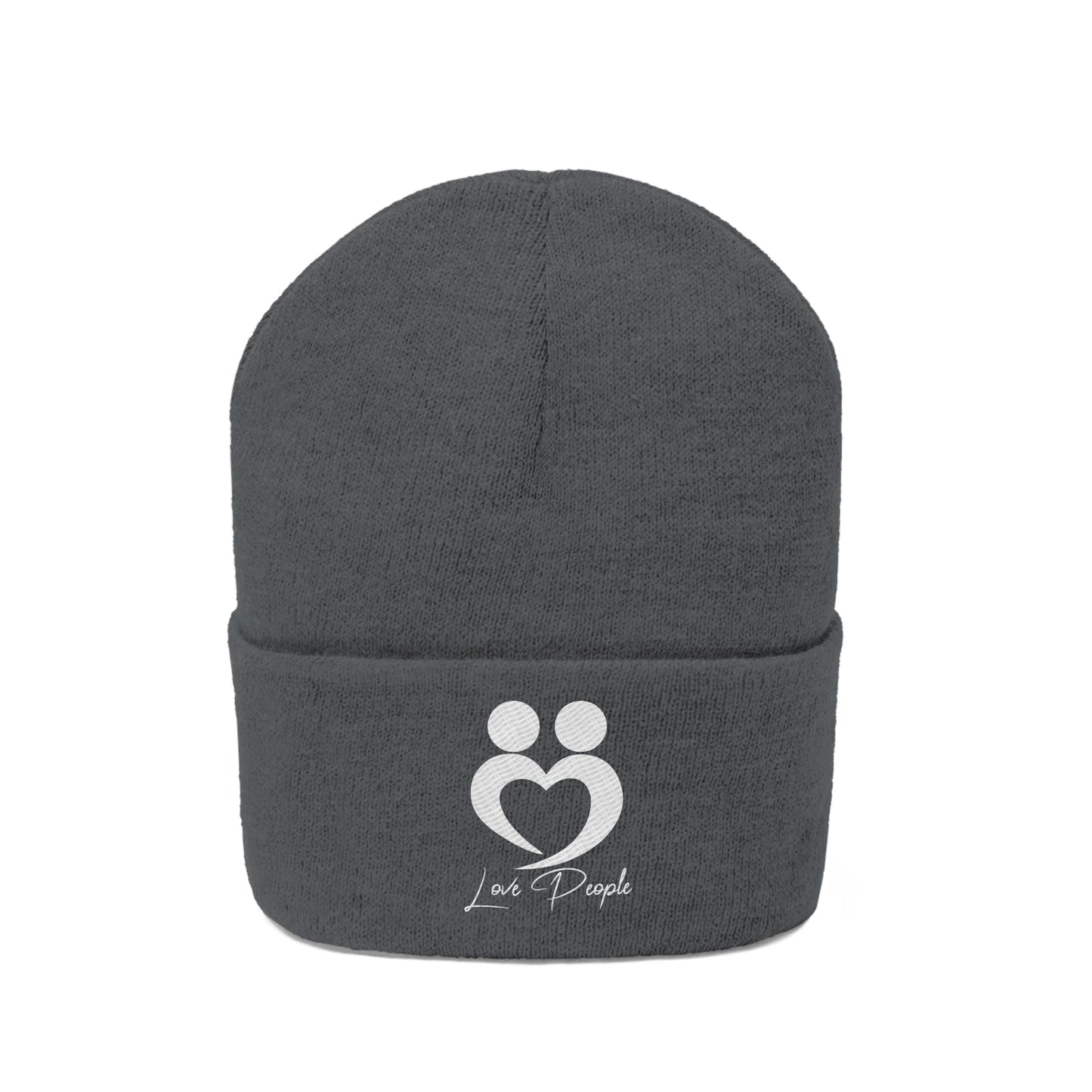 Love People Beanie with White Logo