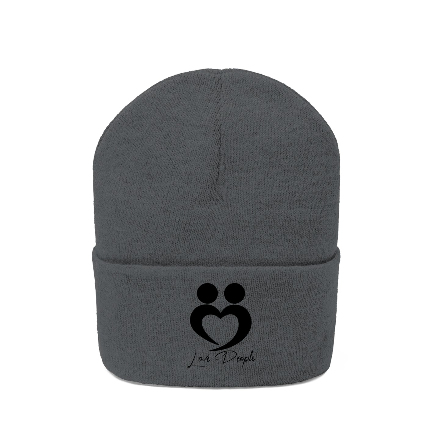 Love People Beanie with Black Logo